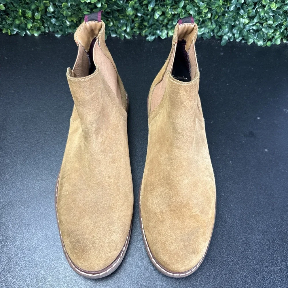 Steve Madden Men's Highline Suede Chelsea Boot, Sand Suede, 9M